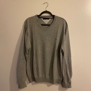 Tommy Hilfiger grey v-neck sweater